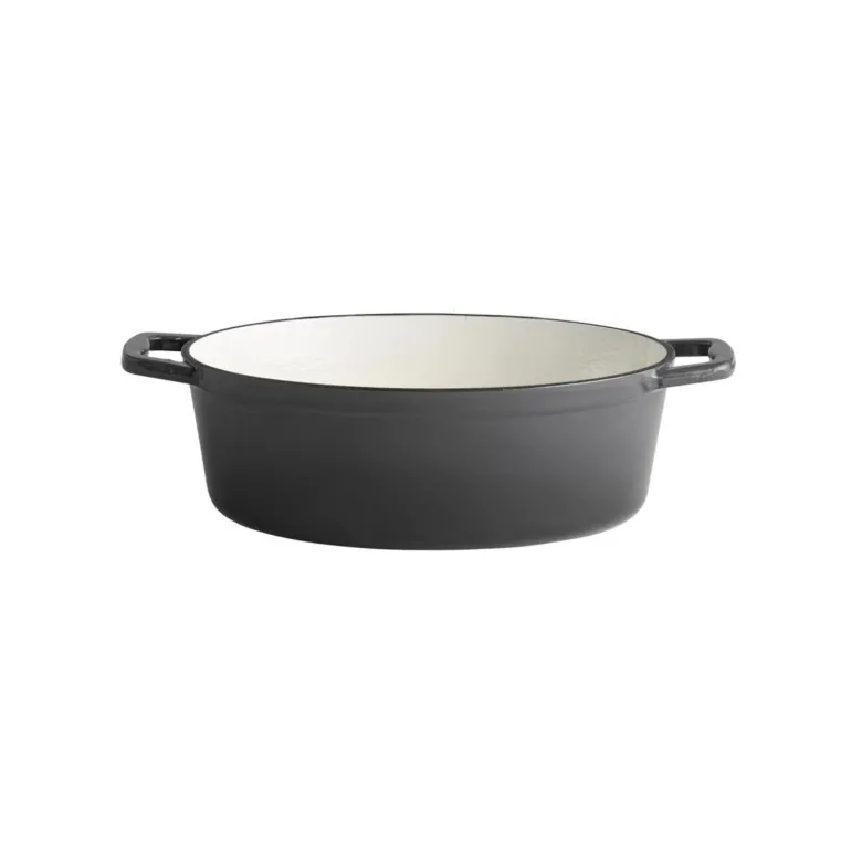 APS emaloitu valurautapata ovaali 5L 33 x 25cm harmaa