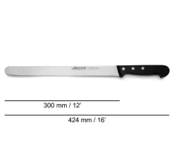 Arcos lohi-/kinkkuveitsi ovaalihionnalla 30cm