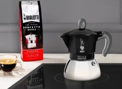 Bialetti Moka Induction black mutteripannu induktiolle 2 kuppia