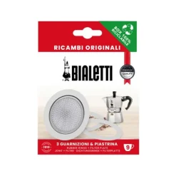 Bialetti varatiiviste 3kpl ja filtteri 9 k. Moka Express