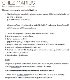 Isi gourmetsifoni 1L