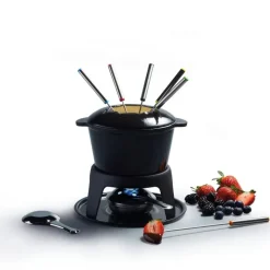 Kitchen Craft fonduepata musta + tarvikkeet