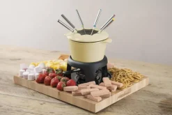 Kitchen Craft fonduepata valkoinen + tarvikkeet