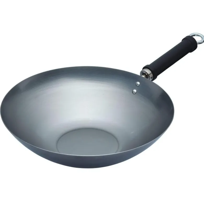 Kitchen Craft Wokkipannu 30cm, hiiliteräs