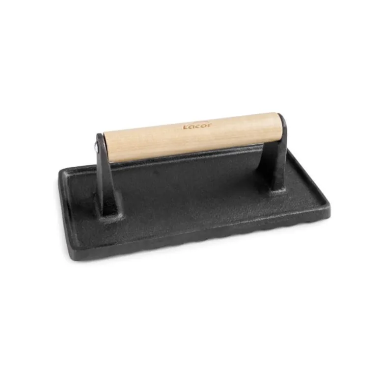 Lacor pihviprässi suorakaide valurautaa 23 x 11cm