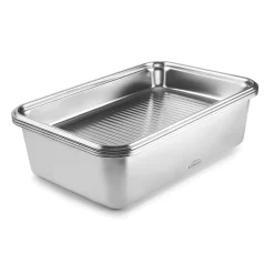 Lacor teräksinen uunivuoka kannella 32 x 21cm 3,5L