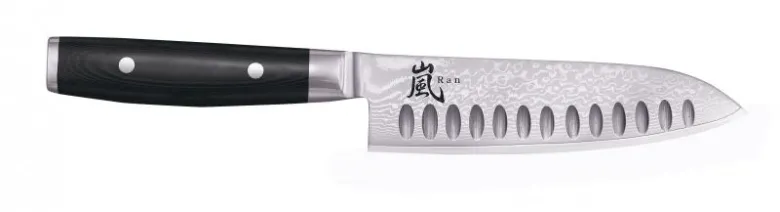 Yaxell Ran ovaalihiottu santoku kokkiveitsi 16,5cm